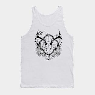 Deer Skull Floral 2 Tank Top